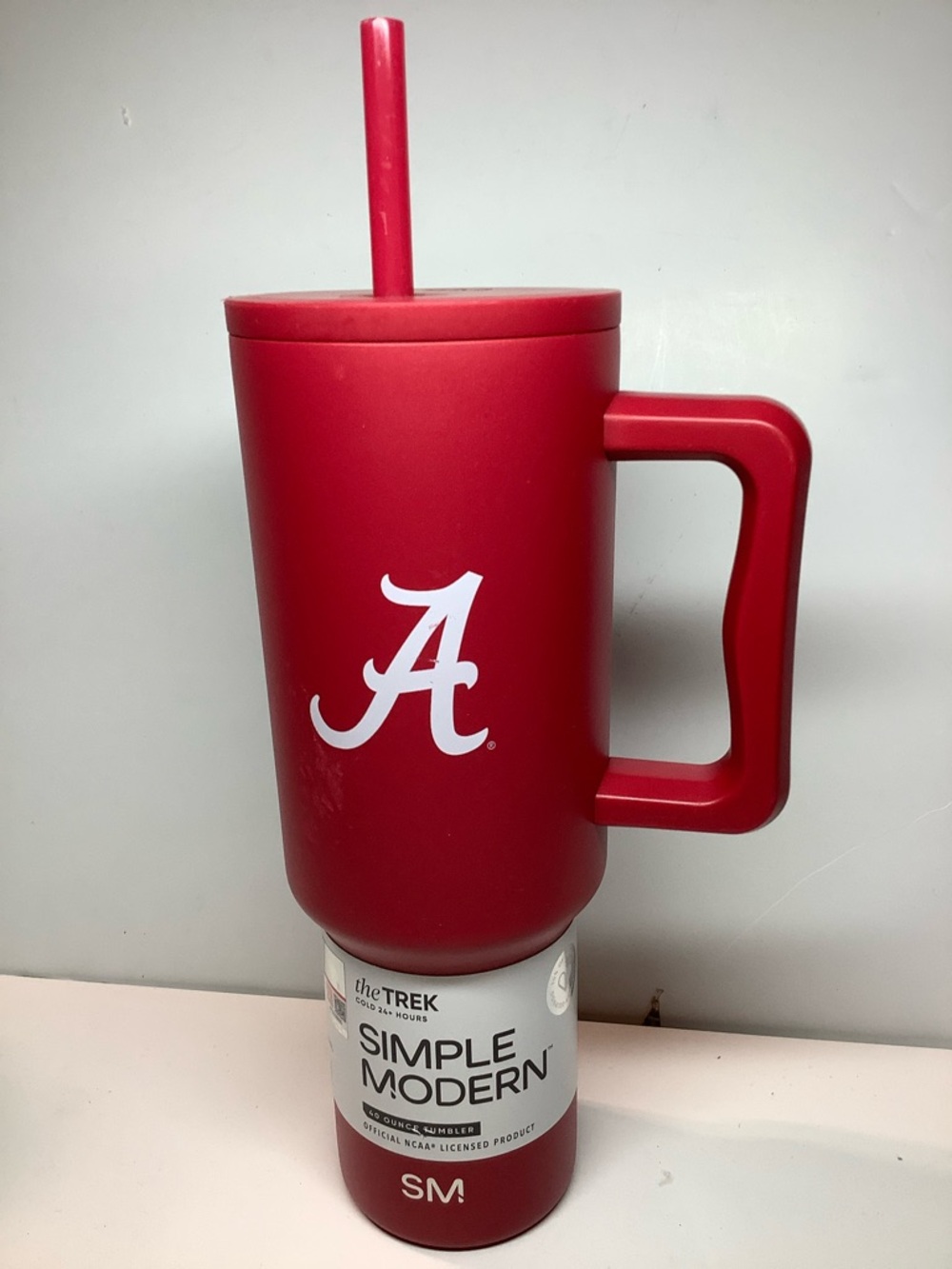 NCAA Alabama Crimson Simple Modern Trek Tumbler - 40oz
